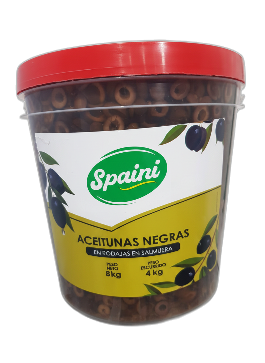 Aceituna negra en rodajas Balde 3,8 kg